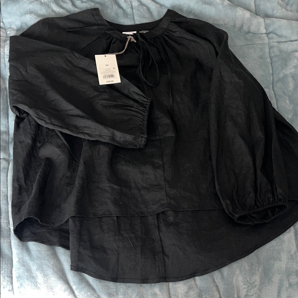 a new day Black Blouse